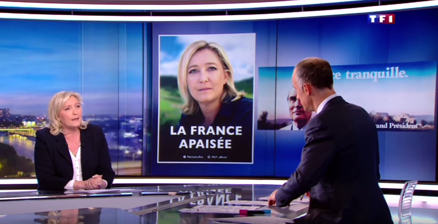 Marine Le Pen annonce sa candidature à l’élection présidentielle (capture d’écran vidéo Youtube)
