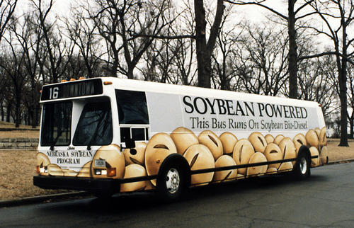 Soybean Bus.  Public domain image.  Retrieved from: https://en.wikipedia.org/wiki/Renewable_fuels, last accessed 4/23/16.