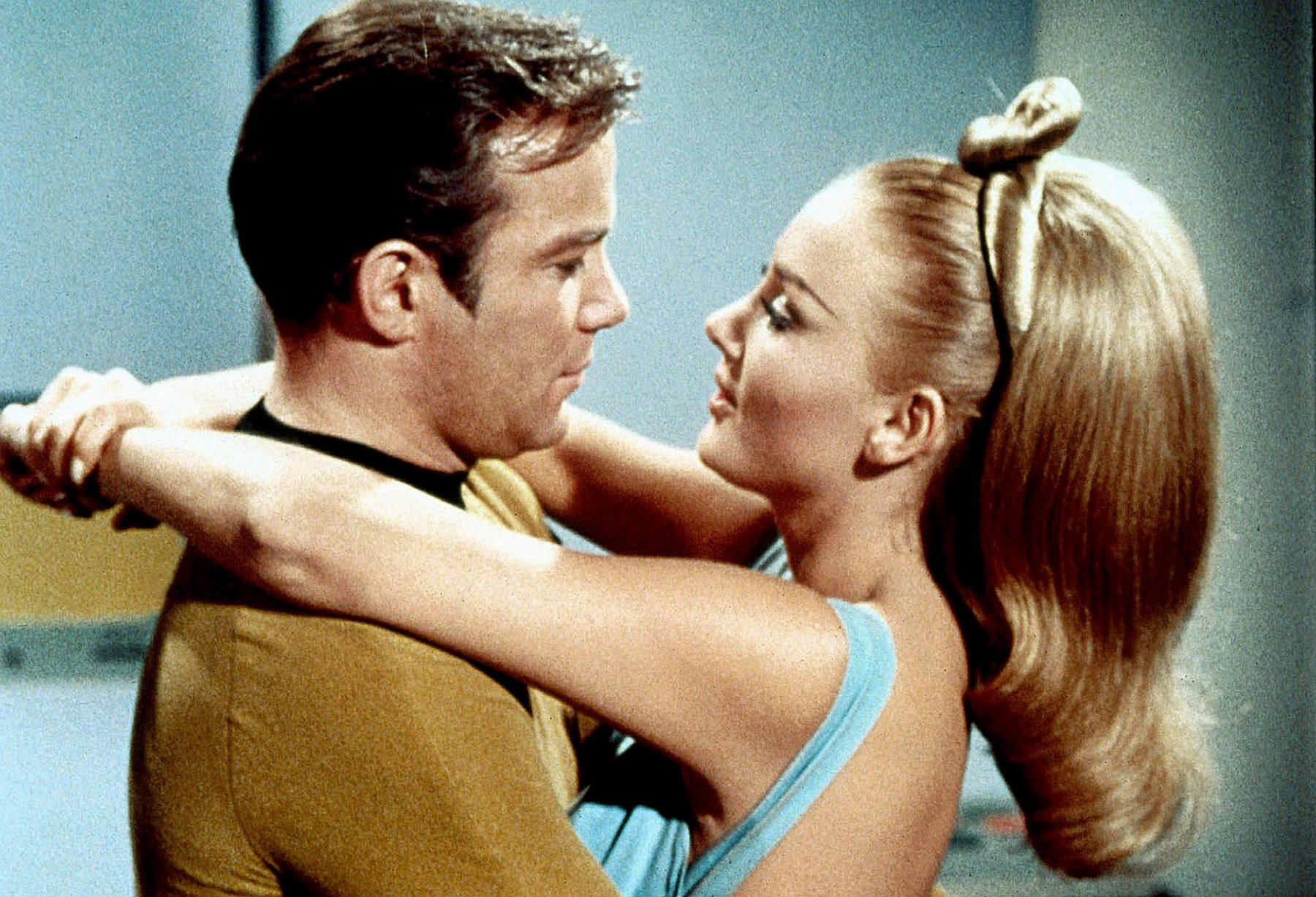 William Shatner and Barbara Bouchet in “By Any Other Name”(1968).