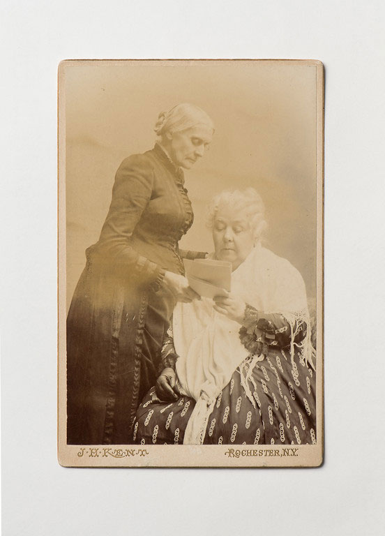 Taken in 1888, this photograph of Susan B. Anthony and Elizabeth Cady Stanton represents a fifty-year partnership in the fight for women’s rights. Together they galvanized women across the country to support the cause. (University photo / J. Adam Fenster)