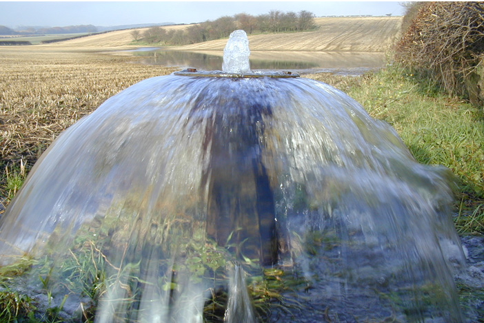 A free-flowing well 