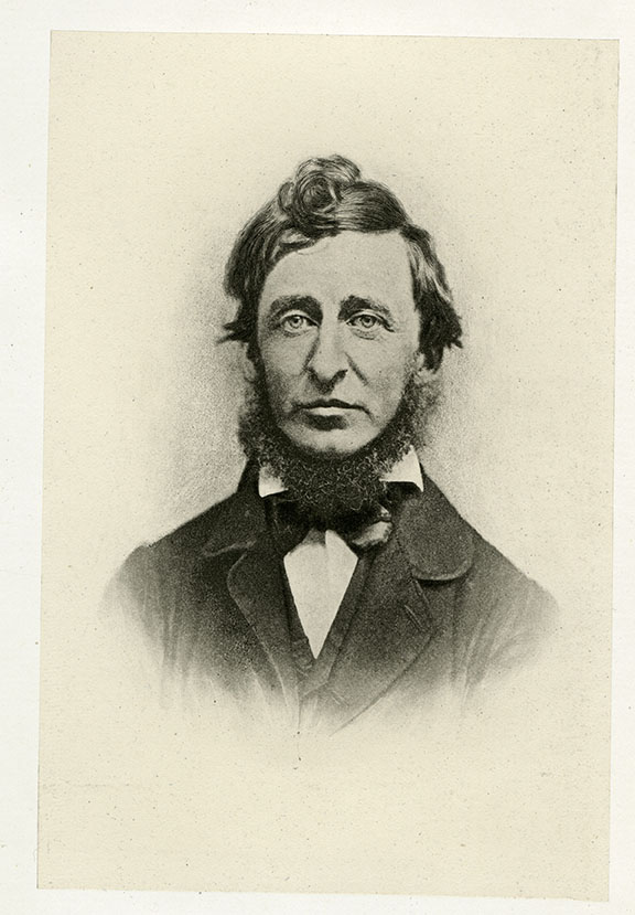 Henry David Thoreau, born 200 years ago this July,  may be most closely associated now with ideas of wilderness, but he was deeply absorbed in the agricultural practices of his community, too. (Photo courtesy of University Libraries/Department of Rare Books, Special Collections, and Preservation)
