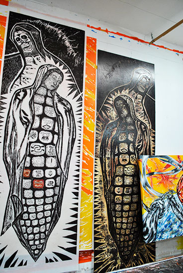 Duarte's work is influenced by Mexican culture, identity, and issues of immigration.