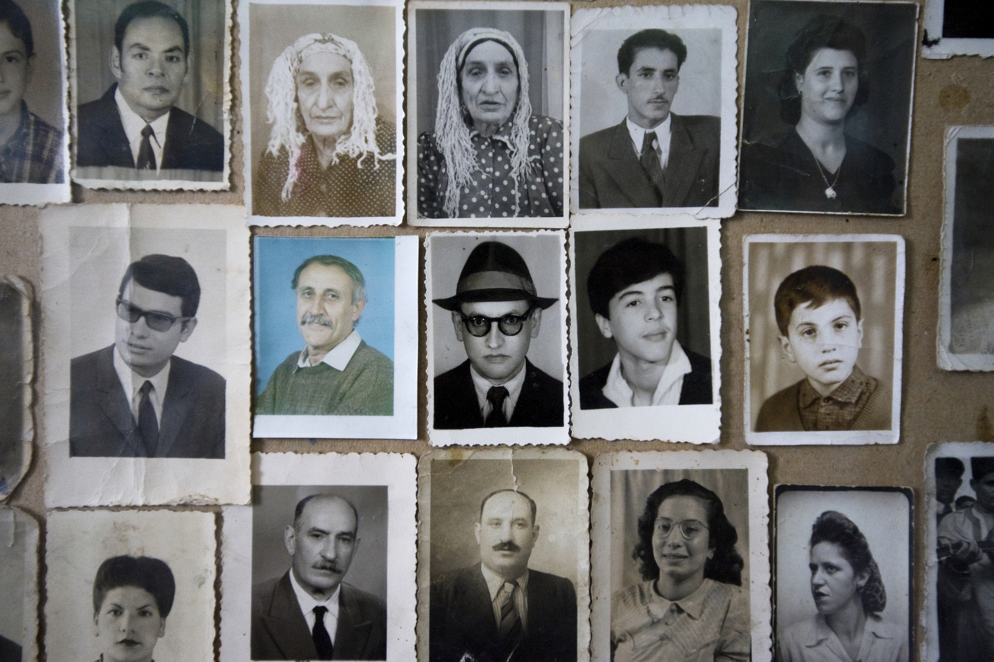 A collection of head shots of former Jewish residents of Fez are displayed in a small museum located in the Jewish Cemetery. Fez was the first city in Morocco with a mellah or Jewish quarter which was established in 1438 adjacent to the Royal Palace. (Photo: Aaron Vincent Elkaim)