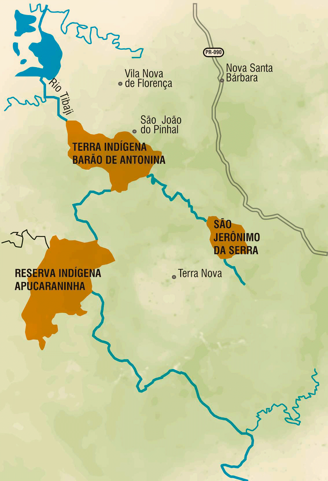 Terras Indígenas Apucaraninha, Barão de Antonina e São Jerônimo da Serra