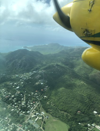 Aerial view of Montserrat during the C-24 visiting mission in December 2019. Photo: UN Photo/Hermes Peñaloza